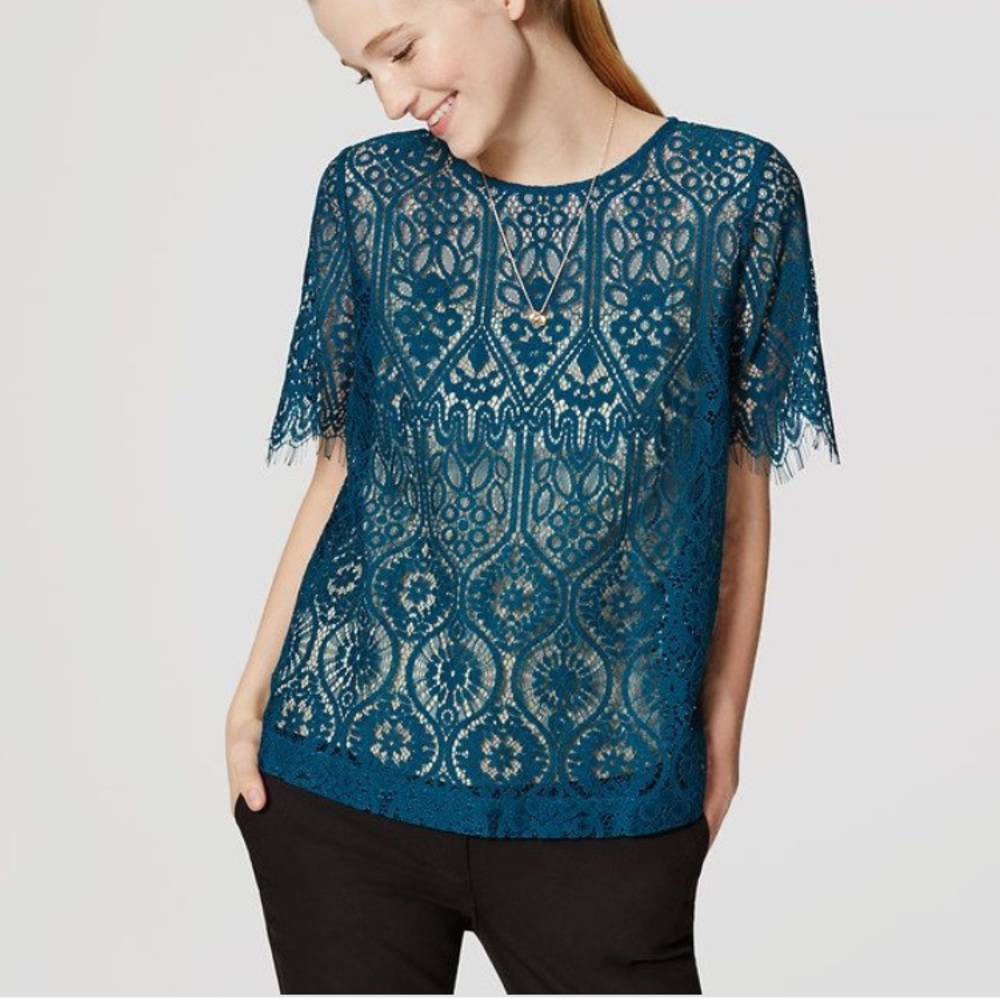 Loft Lace Jade blouse
